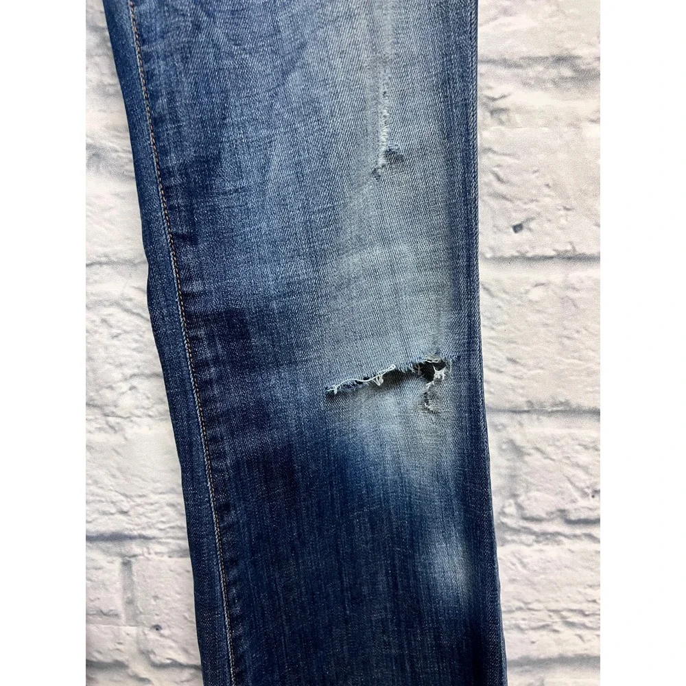 Citizens of Humanity Bootcut Jeans Womens 26 Blue Good Distressed Low Rise Denim